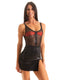 S4 - Womens Sexy Mini Skirt With Slit - Spooky Edition
