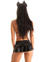S8 - Womens Micro Mini Skirt - SPOOKY EDITION - Wet Look