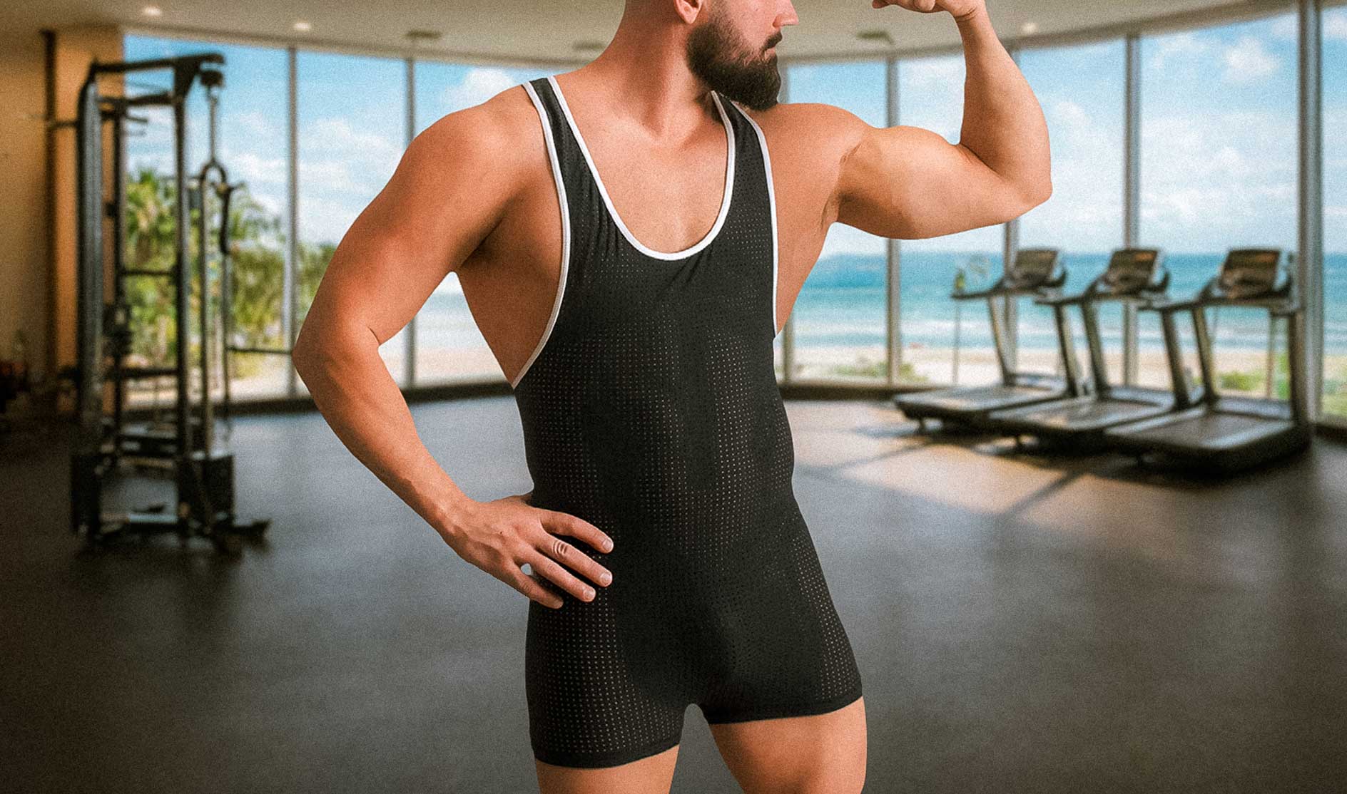 SPB - Men’s Wrestling-Style Bodysuit - Racerback