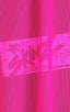 Swimsuit Cover Up Split Running Shorts in Hot Pink Stretch Mesh, Front View; Swimsuit Cover Up Split Running Shorts in Hot Pink Stretch Mesh, Rear View; Special
