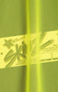 Swimsuit Cover Up Split Running Shorts in Chartreuse Mesh, Front View; Swimsuit Cover Up Split Running Shorts in Chartreuse Mesh, Rear View; Special Order Notic