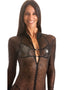 C1FZW - Womens Front Zipper Catsuit for Women - Mesh