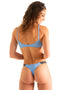 B82 - Womens Color Blocked T Back Thong Bottom - Solids