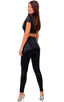 Baby Doll Wet Look in Black, Front View; Baby Doll Wet Look in Black, Rear View; Special Order Notice; Baby Doll Wet Look in Black Fabric
