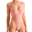 F10 - Womens One Piece Thong - Solid Sheer Semi Sheer