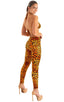 A11 - Womens Low Rise Leggings - Prints 3153 Golden leopard - Skinzwear
