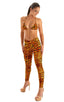 A11 - Womens Low Rise Leggings - Prints 3153 Golden leopard - Skinzwear