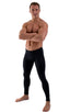 A11M - Mens Low Rise Leggings - Solids 6407 Black - Skinzwear