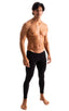 A11M - Mens Low Rise Leggings - Solids 8307 Black - Skinzwear