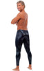 A11M - Mens Low Rise Leggings - Wet Look 0007 Black - Skinzwear