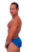 A14 - Mens Swimsuit Cover Up Split Running Shorts - Solid 3451 Imperial blue - Skinzwear