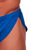 A14 - Mens Swimsuit Cover Up Split Running Shorts - Solid 3451 Imperial blue - Skinzwear