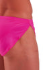 A14 - Mens Swimsuit Cover Up Split Running Shorts - Solid 3452 Fuchsia - Skinzwear