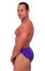 A14 - Mens Swimsuit Cover Up Split Running Shorts - Solid 3453 Royal purple - Skinzwear