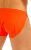 A14 - Mens Swimsuit Cover Up Split Running Shorts - Solid 6402 Blazing orange - Skinzwear
