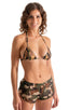 A17 - Womens SusieQ Split Short Beach Cover up - Mesh 4501 Camo - Skinzwear