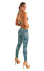 A19 - Womens Super Low Rise Fitness Leggings - Prints 4152 Liquid leopard - Skinzwear