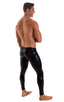 A19M - Mens Super Low Rise Leggings - Metallics 9810 Black - Skinzwear
