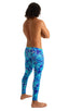 A19M - Mens Super Low Rise Leggings - Prints 9155 New world blue - Skinzwear