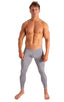 A19M - Mens Super Low Rise Leggings - Solids 3454 Silver - Skinzwear