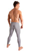 A19M - Mens Super Low Rise Leggings - Solids 3454 Silver - Skinzwear