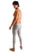 A19M - Mens Super Low Rise Leggings - Solids 3454 Silver - Skinzwear