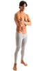 A19M - Mens Super Low Rise Leggings - Solids 3454 Silver - Skinzwear