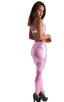 A4 - Womens Regular Waist Leggings - Metallics 9819 Bubblegum - Skinzwear