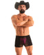 A44 - Tommy Boy Shorts Men’s Swim Cover - Up & Beach Shorts with Pockets - Mesh 1507 Black - Skinzwear