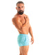 A44 - Tommy Boy Shorts Men’s Swim Cover - Up & Beach Shorts with Pockets - Solid Sheer 2576 Sky - Skinzwear
