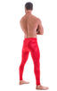 A4M - Mens Regular Waist Leggings - Metallics 5808 Red vinyl - Skinzwear