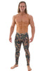 A4M - Mens Regular Waist Leggings - Prints 5121 Camo - Skinzwear