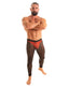 A4M - Mens Regular Waist  Leggings - Mesh