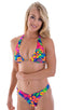 B11 - Womens Moderate High Cut Bottom - Prints 8163 Tahitian sunset - Skinzwear