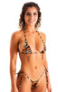 B34 - Womens Side Tie G string Bikini Bottom - Prints 3554 Wild tiger - Skinzwear