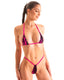 B37 - Womens Teardrop G String Micro Bikini Bottom - Prints 1117 - 3452 Pink lightening - Fuchsi - Skinzwear