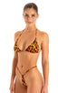 B37 - Womens Teardrop G String Micro Bikini Bottom - Prints 2550 Aqua snake skin - Skinzwear