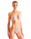 B37 - Womens Teardrop G String Micro Bikini Bottom - Solids 9854 Dreamwave blue - Skinzwear