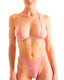 B4 - Womens High Cut Thong - Solid Sheer Semi Sheer 9881 Blush - Skinzwear
