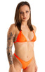 B4 - Womens High Cut Thong - Solids 6402 Blazing orange - Skinzwear