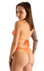 B4 - Womens High Cut Thong - Solids 6402 Blazing orange - Skinzwear