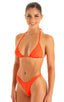 B4 - Womens High Cut Thong - Solids 6402 Blazing orange - Skinzwear