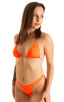 B4 - Womens High Cut Thong - Solids 6402 Blazing orange - Skinzwear