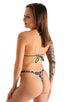 B4 - Womens High Cut Thong - Tan Through 4750 Aqua leopard - Skinzwear