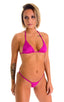 B50 - Womens G string Bottom - Solids 2452 Magenta - Skinzwear