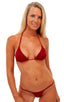 B50 - Womens G string Bottom - Solids 3450 Ruby red - Skinzwear
