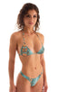 B51 - Womens Low Cut Thong - Prints 2550 Aqua snake skin - Skinzwear