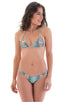B51 - Womens Low Cut Thong - Prints 2550 Aqua snake skin - Skinzwear
