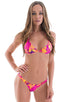 B51 - Womens Low Cut Thong - Prints 8163 Tahitian sunset - Skinzwear