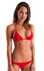 B54 - Womens Surfer Girl Swimsuit Bottom - Metallics 9811 Red - Skinzwear